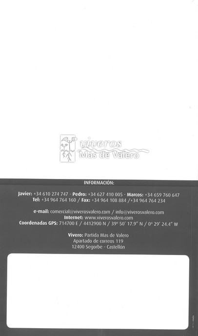 Catalogo 2012/2013 Contraportada
